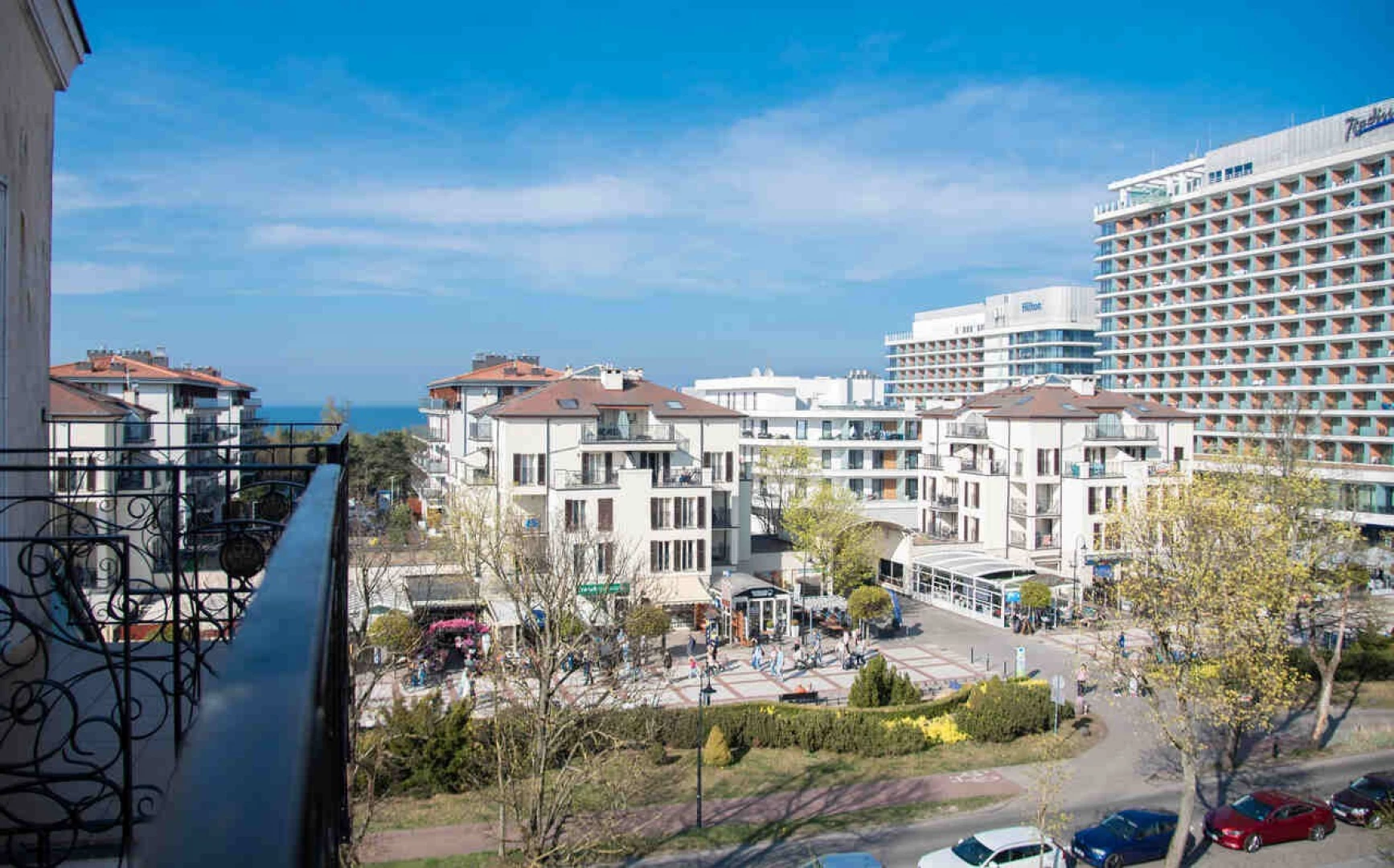 Ferienwohnung Drei Kronen Swinemünde 54 – Promenade und Meerblick